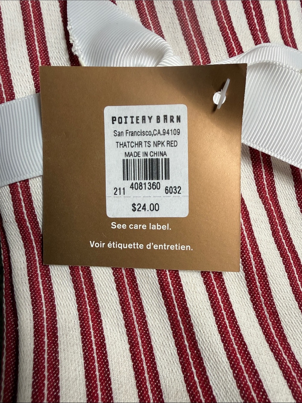 Pottery Barn Thatcher Napkins - Picture 3 of 4